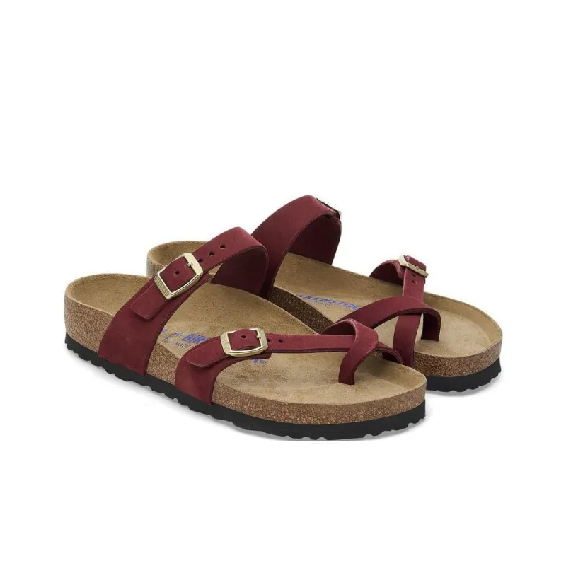 Birkenstock Mayari Series EVA Slip-Resistant Slide Slippers Women's Red Narrow Fit-3