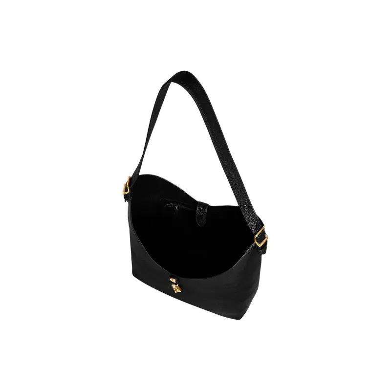 REBECCA MINKOFF Leather Hobo Bag Handbag Shoulder Bag Women's Black-2
