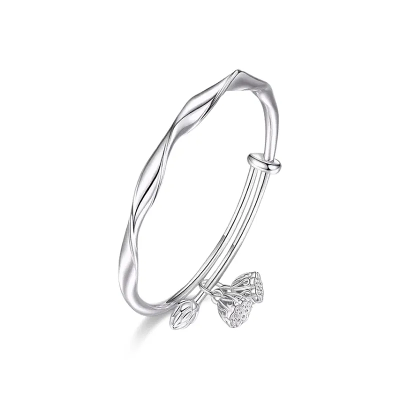WANLIACC Alloy Mobius Loop Bangle Women's-4