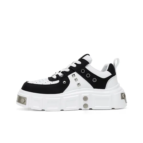 AD Cushioned Wear Resistant Height Increasing Low Top Skateboard Shoes Men's