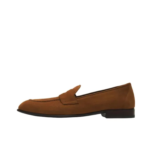 BRIONI Appia Penny Loafers Men's Light Brown