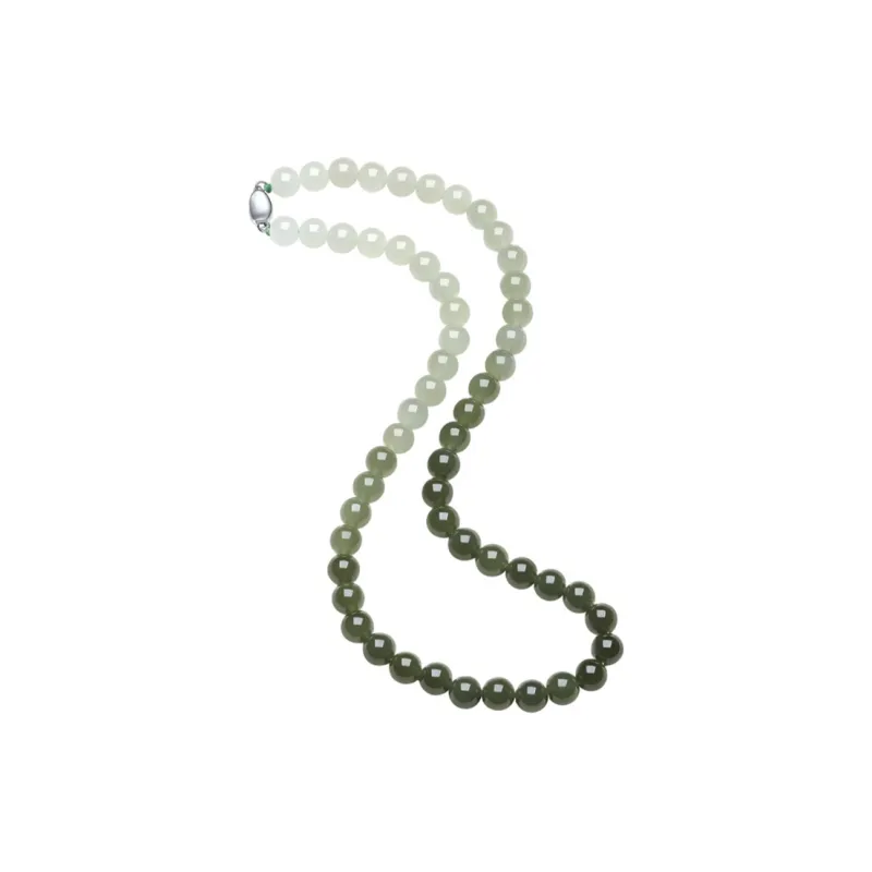 ZHOU LIU FU Hetian Jade Necklaces Green Jade Women's-2