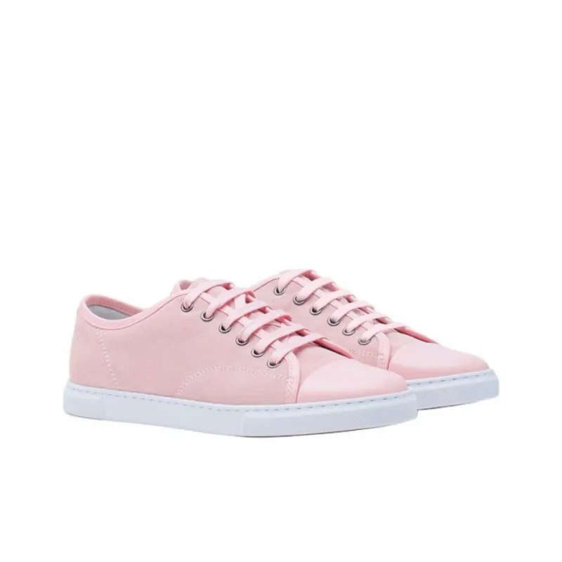Lanvin DBB1 Low Top Skateboard Shoes Women's Pink-2