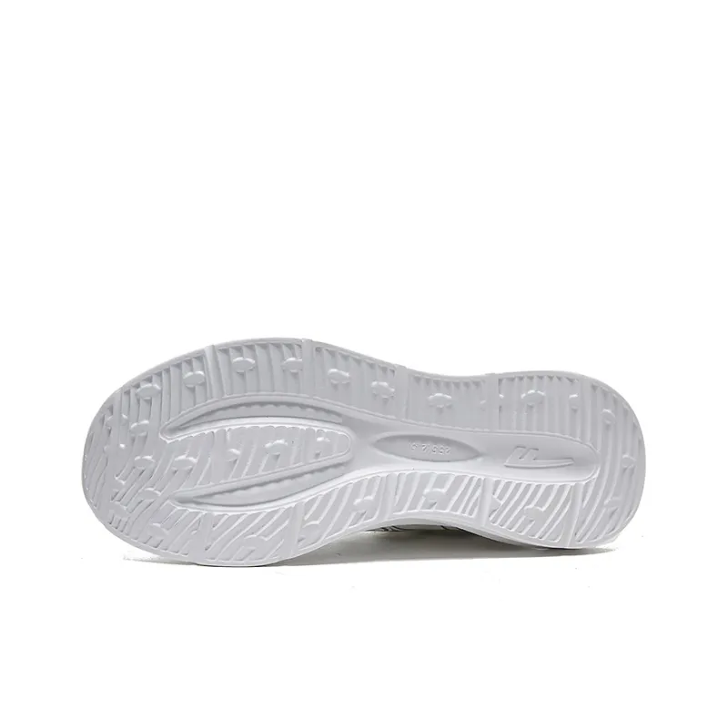 Warrior Anti Slip Wear Resistant Low Top Running Shoes Men's White-4