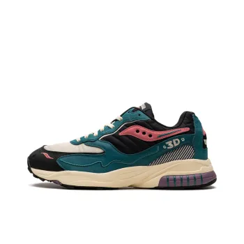 Saucony 3D Grid Hurricane Anti Slip Wear Resistant Low Top Casual Shoes Men's Blue