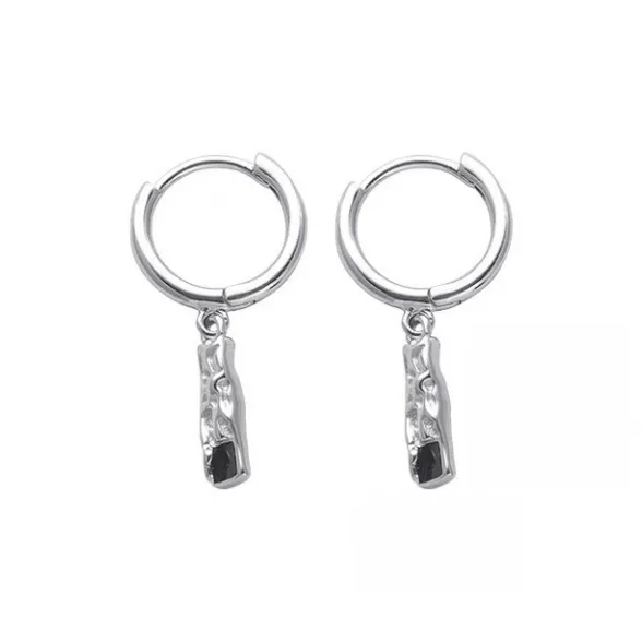ZWU 925 Sterling Silver Earrings Unisex-1