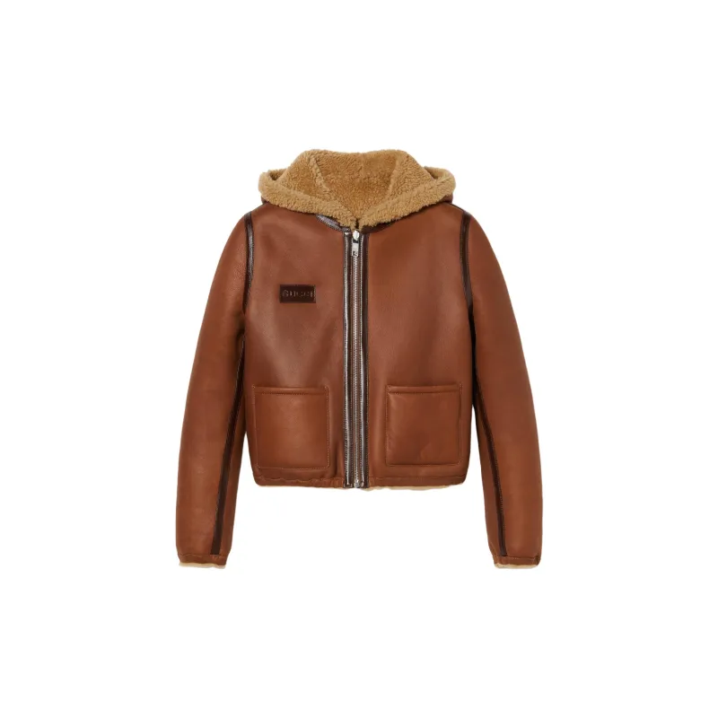 GUCCI Reversible Shearling Bomber Jacket-1