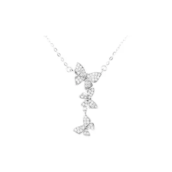 KLFOOK 999 Fine Silver Necklaces Women's