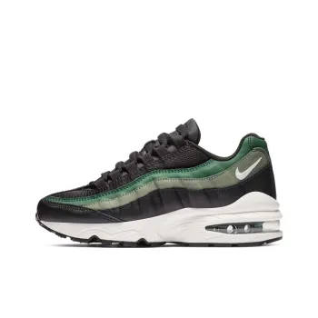Nike Air Max 95 Slip-Resistant Cushioning Mid-Top Kids Lifestyle Shoes Black Green Teenagers