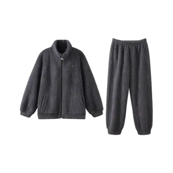 JINGYUN Pajama Set Men's Gray Granite