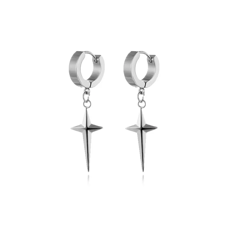ROGA Titanium Steel Earrings Unisex-5