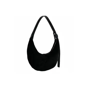 DALO Suede Shoulder Bag Women's Black/Coffee/Blue/Apricot