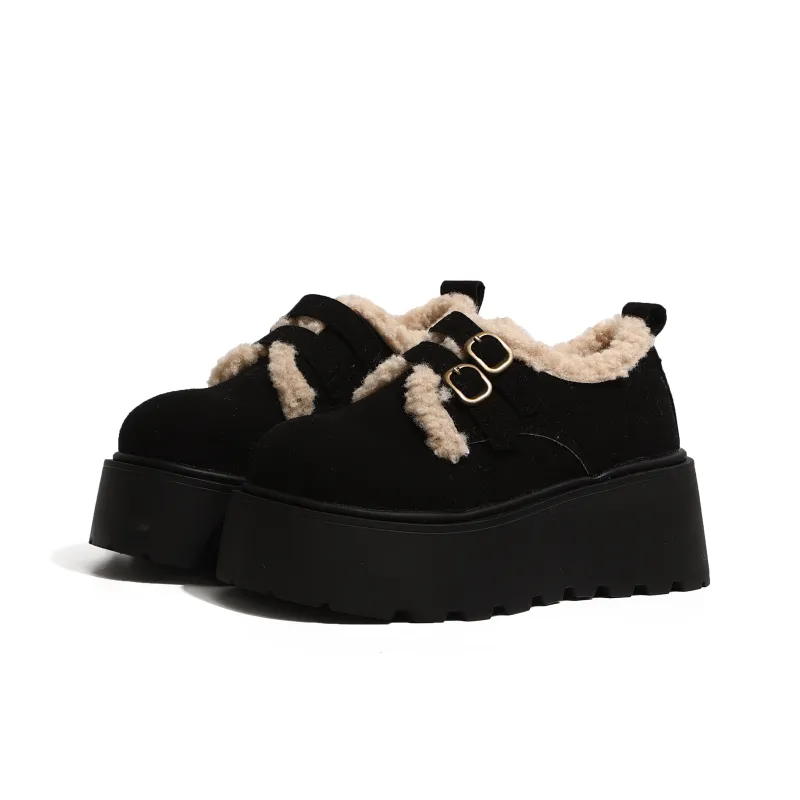 Fashion Casual Loafers Unlined Shoes 7cm Women's-2