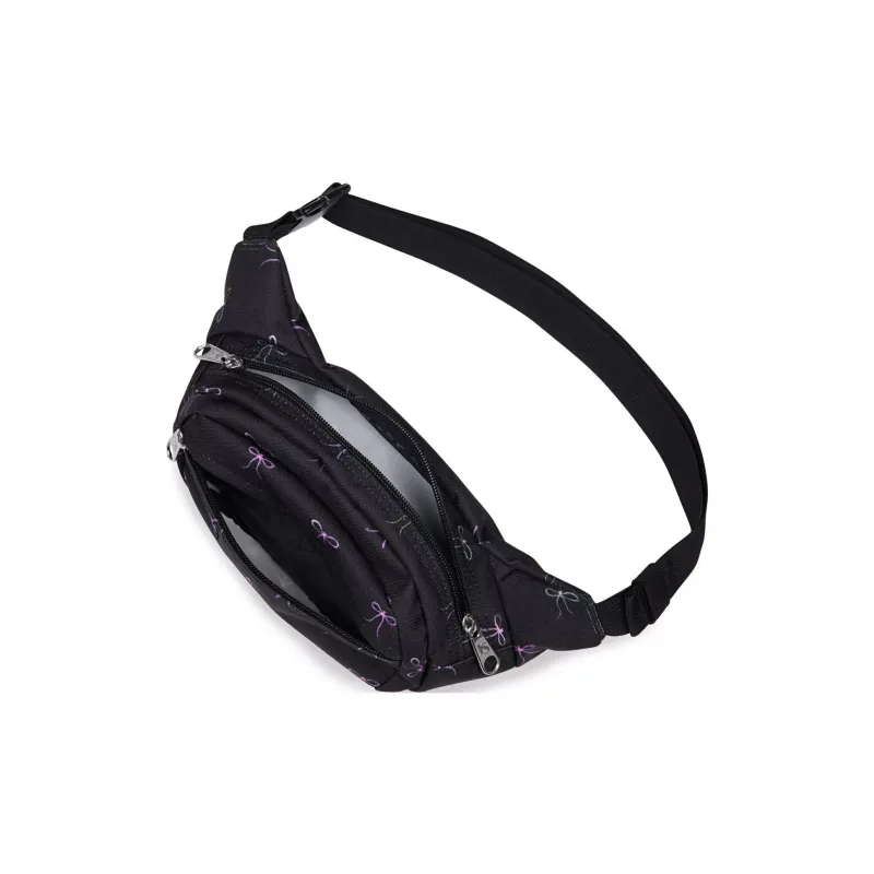 JanSport Recycled Polyester Crossbody Fanny Pack Women's Black-4