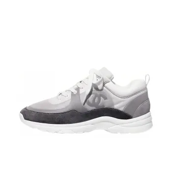 CHANEL Women's Suede Calfskin Sneaker 'Ecru Grey' Women's