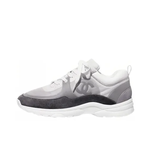 CHANEL Women's Suede Calfskin Sneaker 'Ecru Grey'