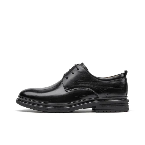 Spider King Dress Shoes Men Low Top Black/Brown