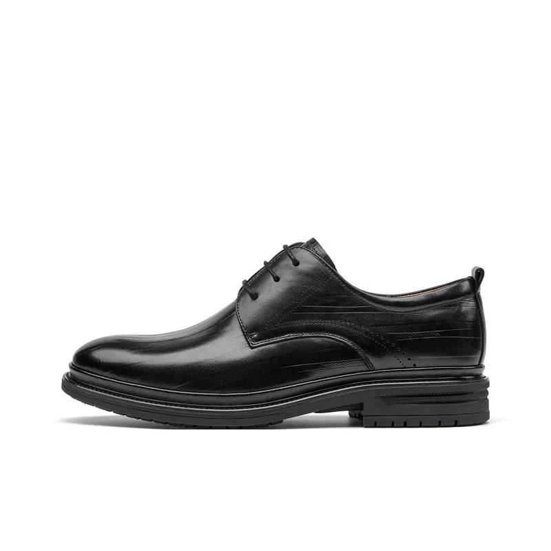 Spider King Dress Shoes Men Low Top Black/Brown-0