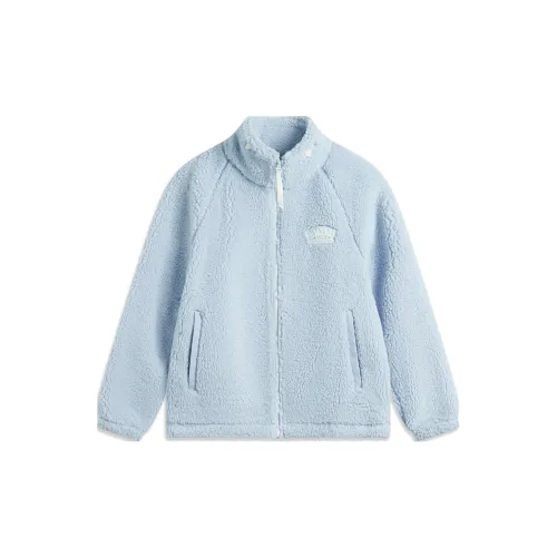 LiNing Sports Life Collection Velvet-feel Coat Women's Cloudy Blue