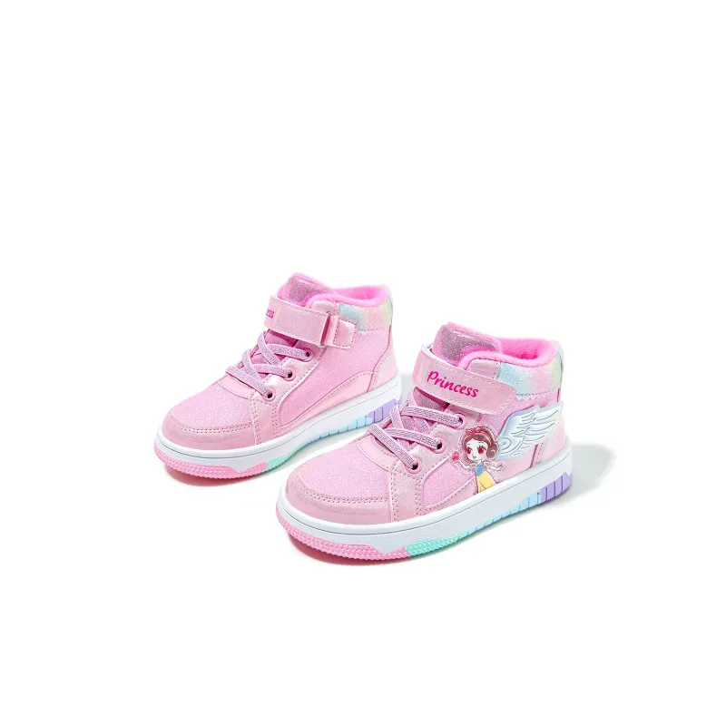Disney Princess Cushioned Wear Resistant Breathable High Top Kids Lifestyle Shoes Children Aged 3 7 Years Old-3