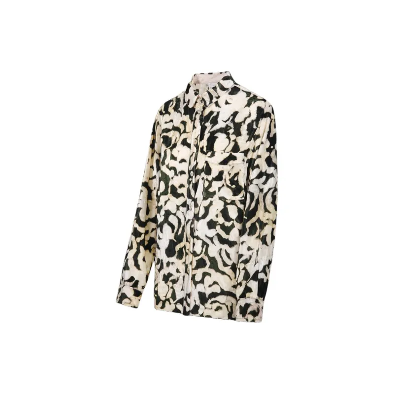 Forte Forte Abstract print Velvet Shirt-2
