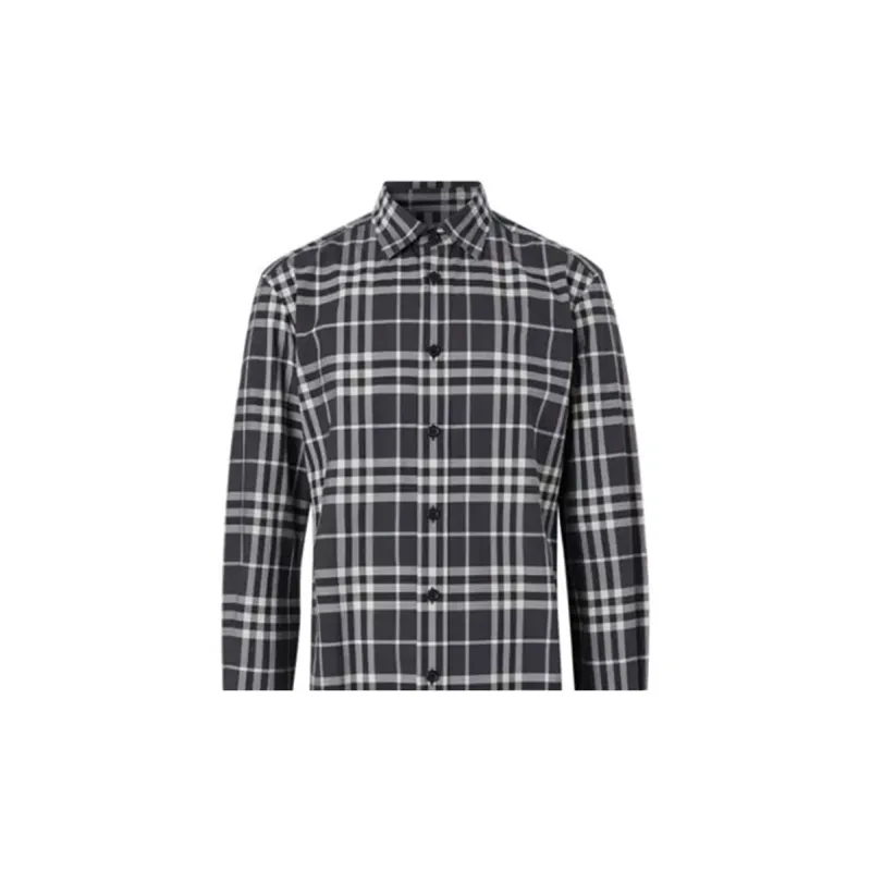 Burberry Shirt Men's Black White-5