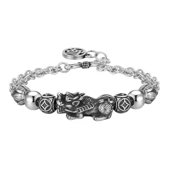 CUTE DAME S999 Pure Silver Bracelets Men's
