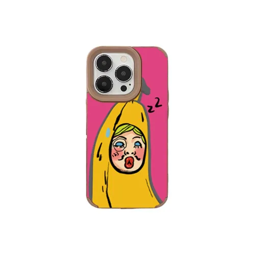 XIANGRIKE TPU Material Banana Face Phone Case Compatible With IPhone 15/14 Plus/13/12/11/15 Pro Max/XS/XR/XS Max/8 Plus