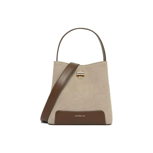 BASTO PU Handbag, Shoulder Bag, Crossbody Bag Small Size Women's Gray/Brown