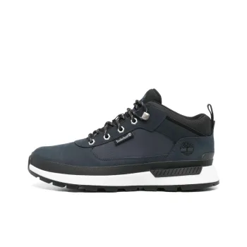Timberland Field Trekker Anti-Slip Wear-Resistant Mid-Top Outdoor Shoes Men's Blue Black