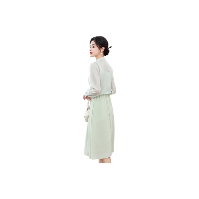 Fele.d Skirt Set Women's Light Green-4