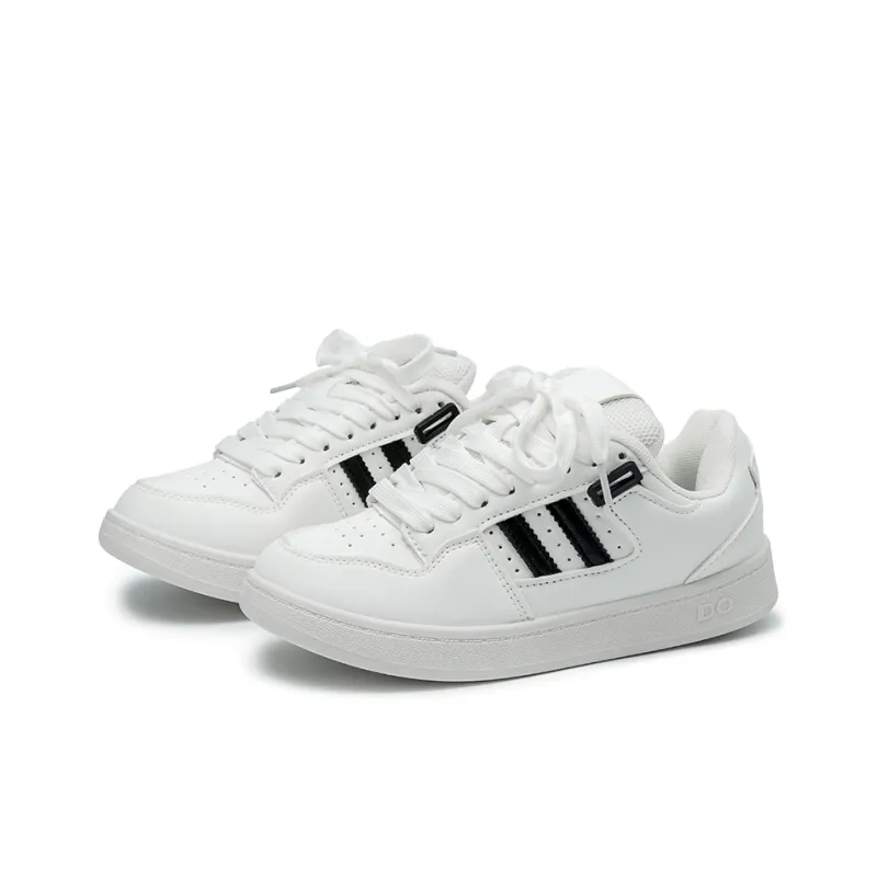 SHUXIAOBEI Anti Slip And Wear Resistant Lightweight Low Top Skateboard Shoes Unisex White Blue-90