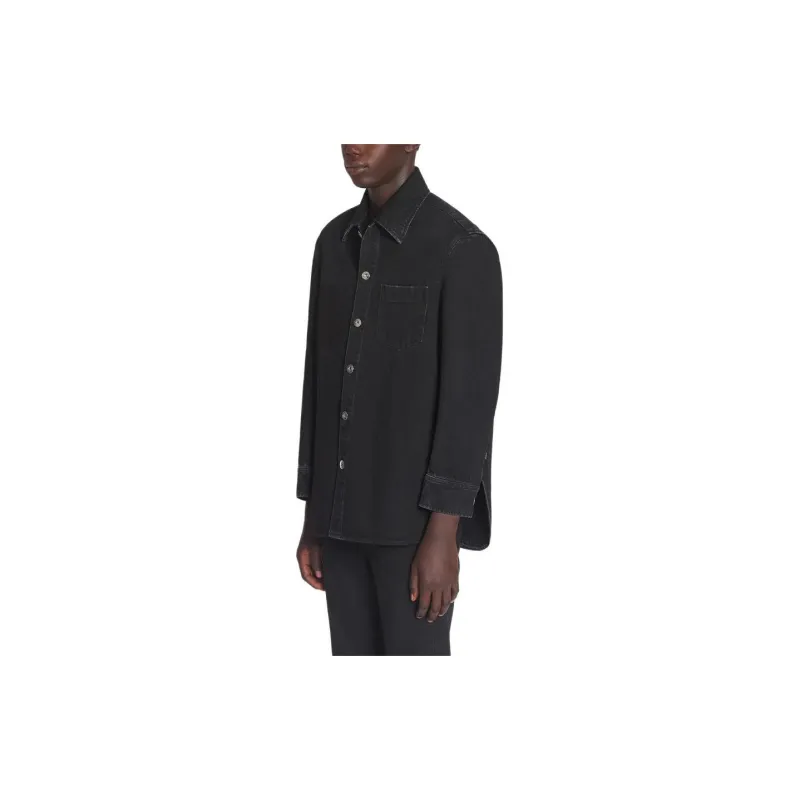 Lanvin Cocoon Button Up Denim Shirt-3
