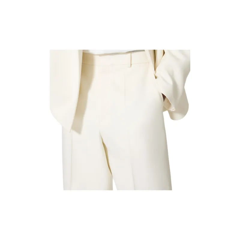 Valentino Pleat Detailed Cropped Pants-4