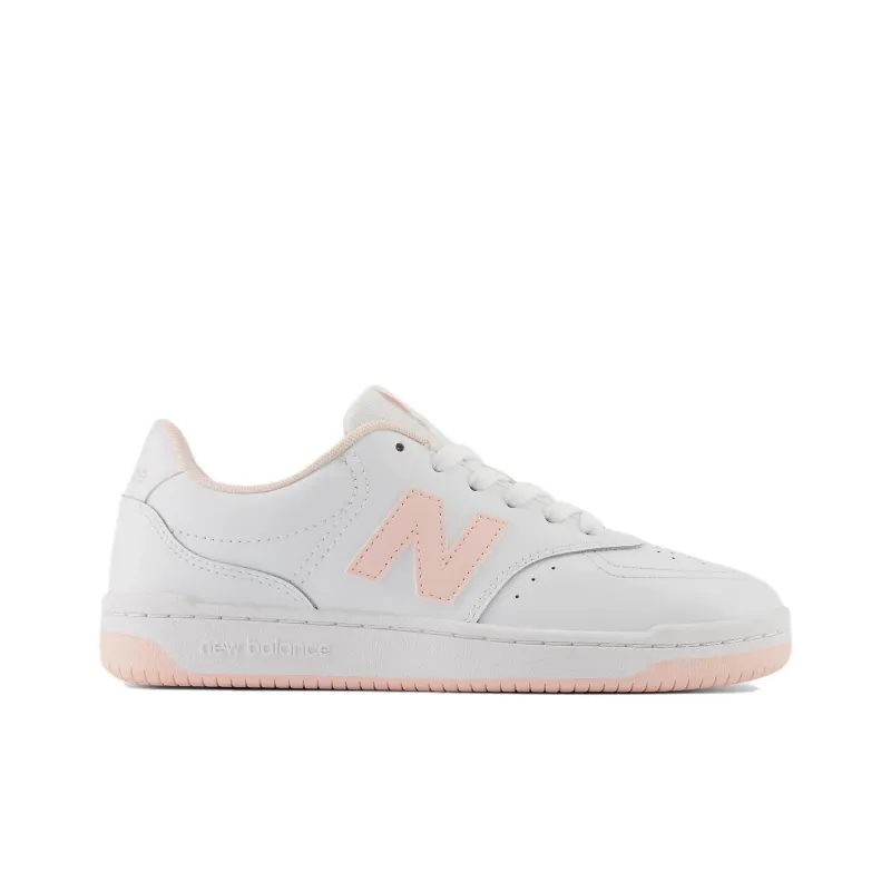 New Balance NB 80 Anti Slip Wear Resistant Low Top Skateboard Shoes Women's White Pink-1