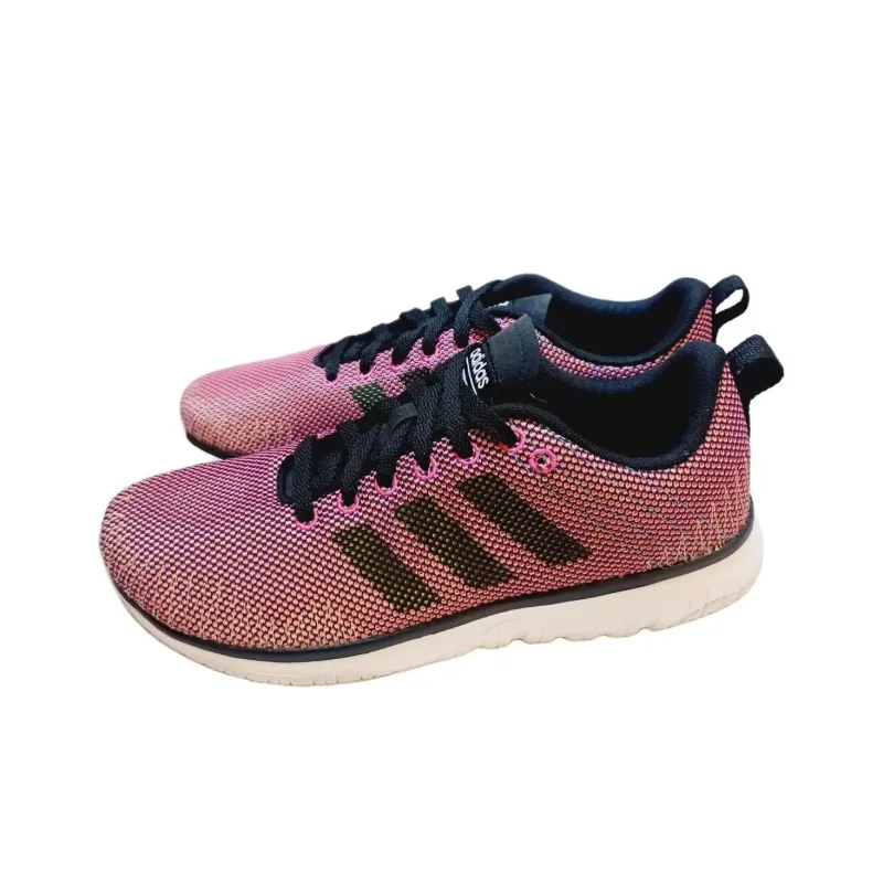 Adidas Cloudfoam Super Fle Anti-Slip Wear-Resistant Low-Top Casual Shoes Women's Pink-2
