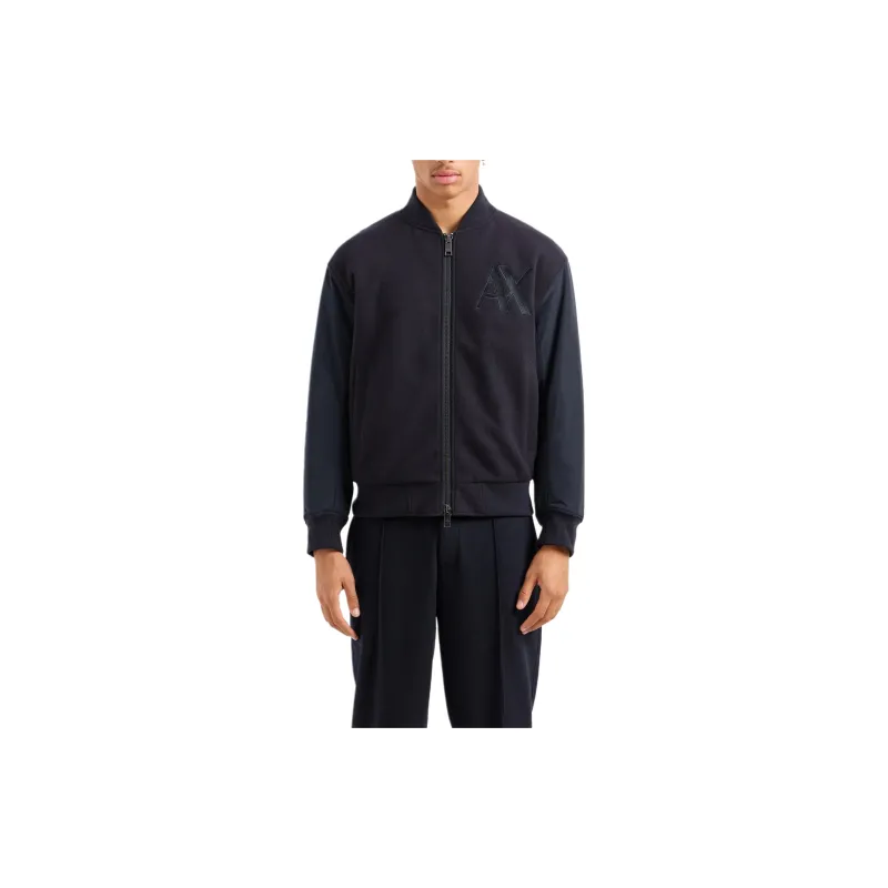 ARMANI EXCHANGE Logo embroidered Bomber Jacket-1