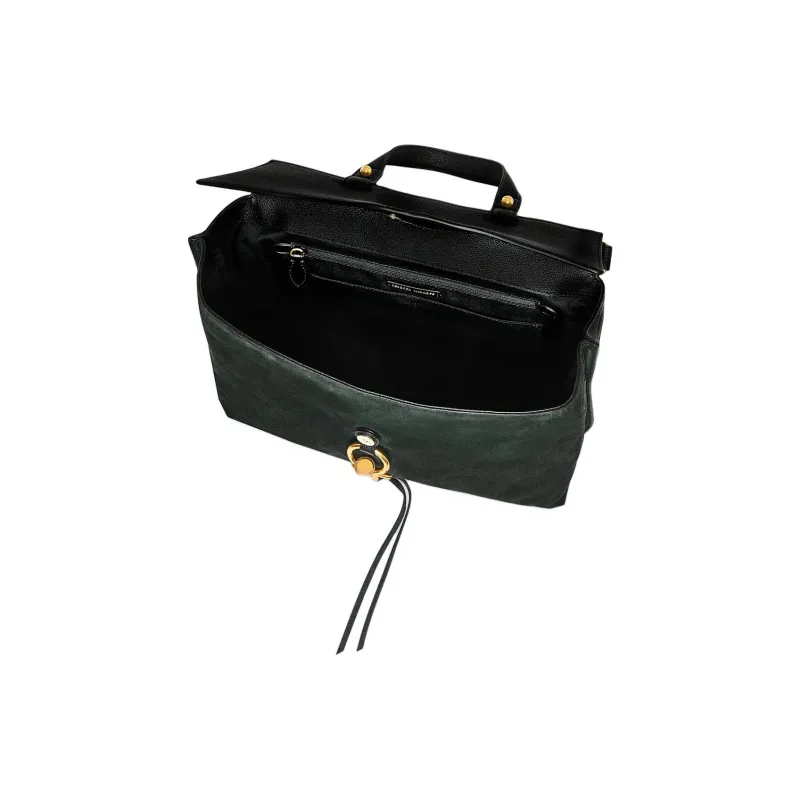 REBECCA MINKOFF Suede Shoulder Bag Crossbody Bag Handbag Medium Size Women's Black-2