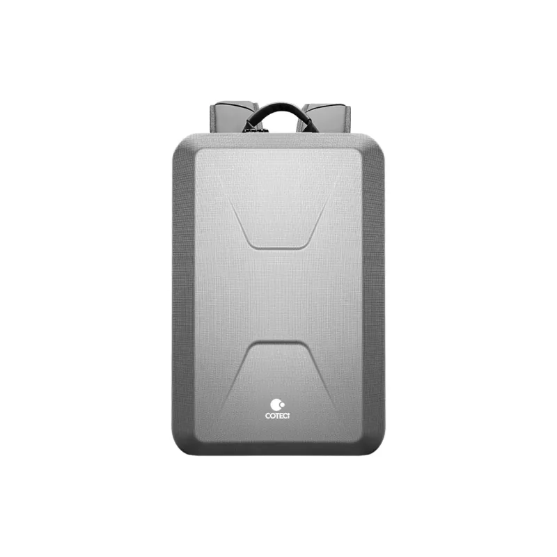COTECi ABS+PC Backpack Large Size Unisex Black/Silver-4
