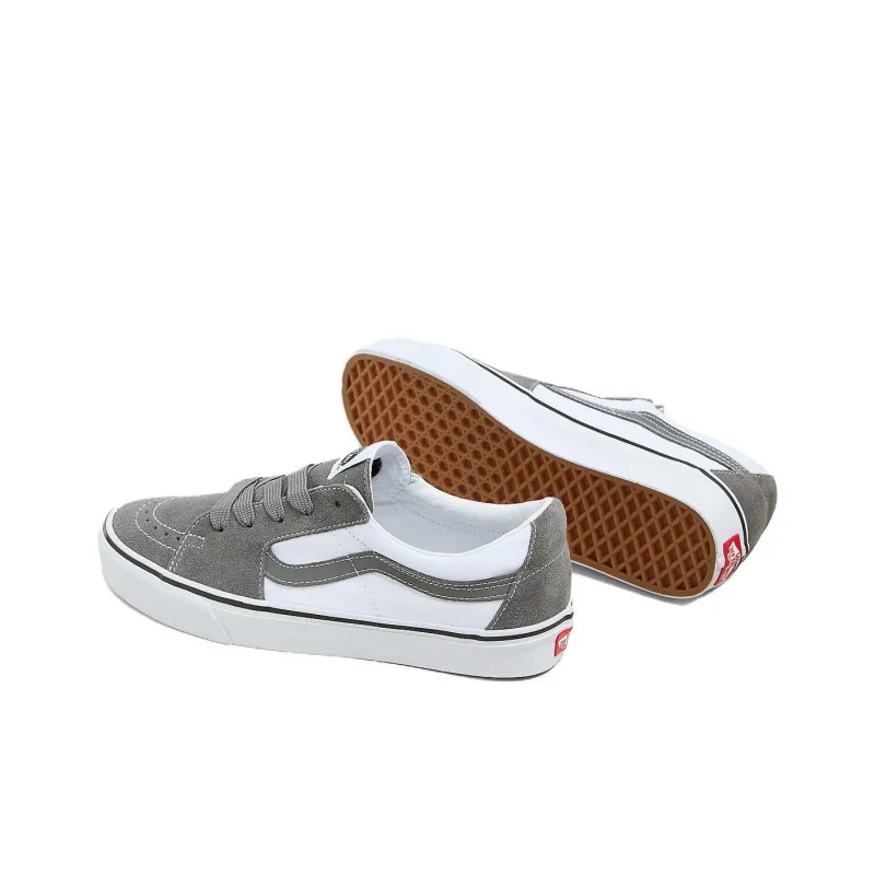 Vans SK8 Anti Slip Wear Resistant Low Top Skateboard Shoes Men's Gray-3