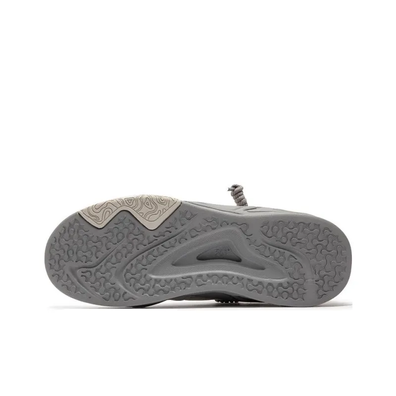 361° Jincheng Warm Anti Slip And Wear Resistant High Top Skateboard Shoes Women's Gray-4