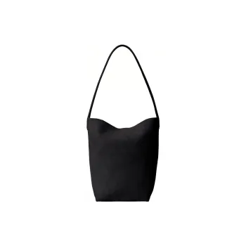 THE ROW N/S Park Suede Tote Bag, Shopping Bag, Shoulder Bag, Handbag Medium Size Women's Black