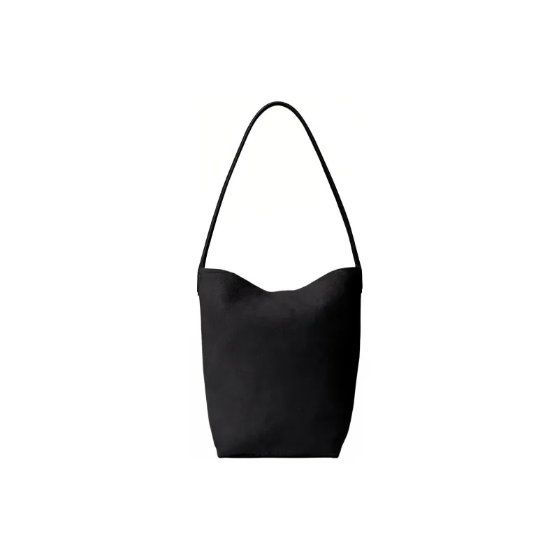 THE ROW N/S Park Suede Tote Bag, Shopping Bag, Shoulder Bag, Handbag Medium Size Women's Black-0