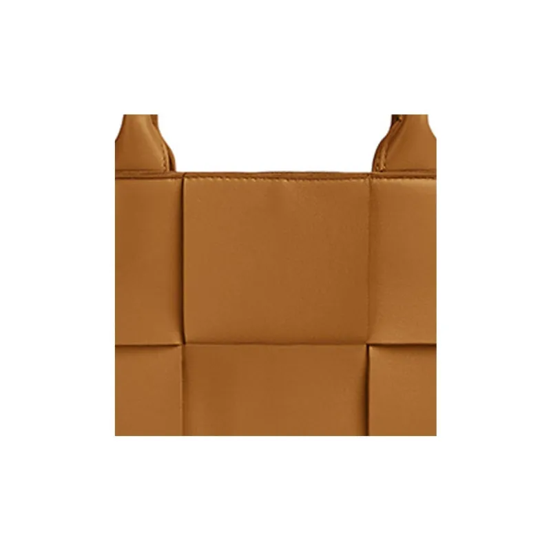 Bottega Veneta Arco Tote Bag Mini Intreccio Camel-3