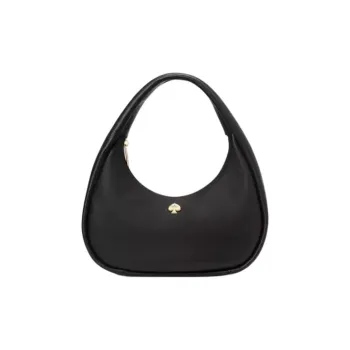Kate Spade Litchi Grain Leather Handbag, Shoulder Bag Large Size Women's Black