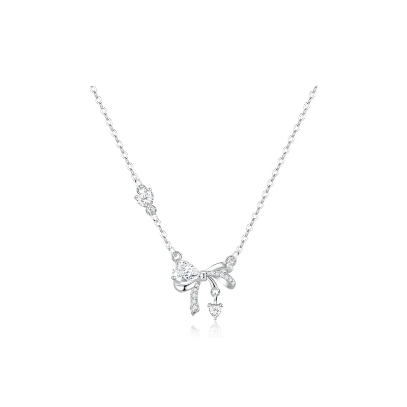 TEEX Sparkling Diamond Necklaces Women's-0