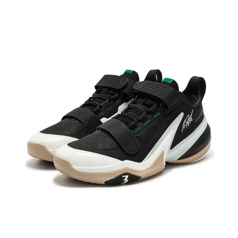 361° AG 5 PRM Panda Cushioning Anti-Slip And Wear-Resistant Low-Top Basketball Shoes Unisex White Black-2