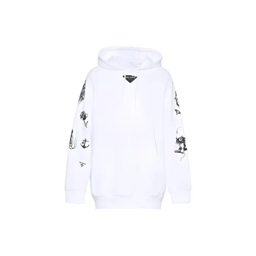 PRADA Sweatshirts Men White