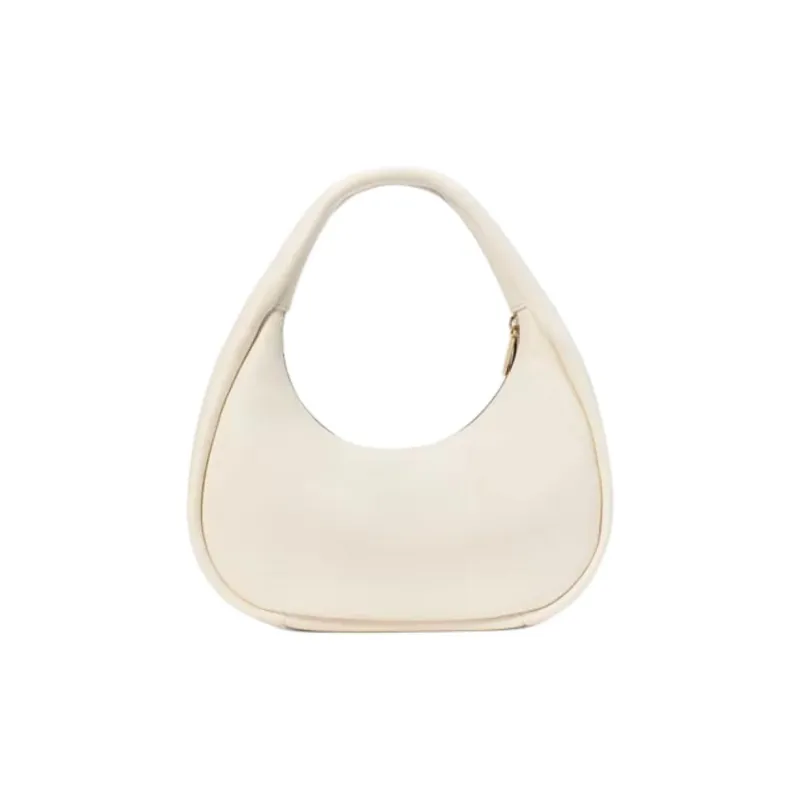 Kate Spade Litchi Grain Leather Handbag, Shoulder Bag Large Size Women's Crumbly Pastry White-2