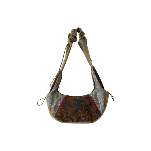 The HOUSE Yimazato Fabric Crossbody Bag Women's Plaid Multicolor